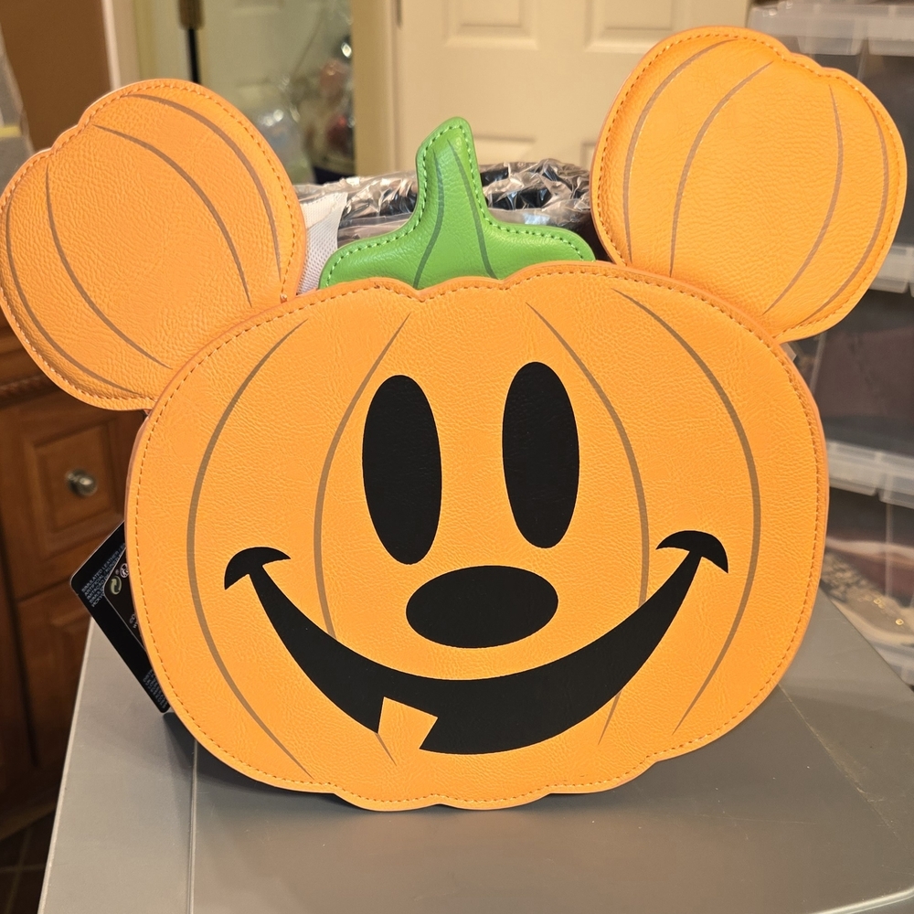Loungefly Mickey Mouse Jack-o'-Lantern Mickey Crossbody